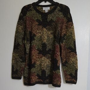 South Cotton Multicolor Crew Neck Knit Sweater